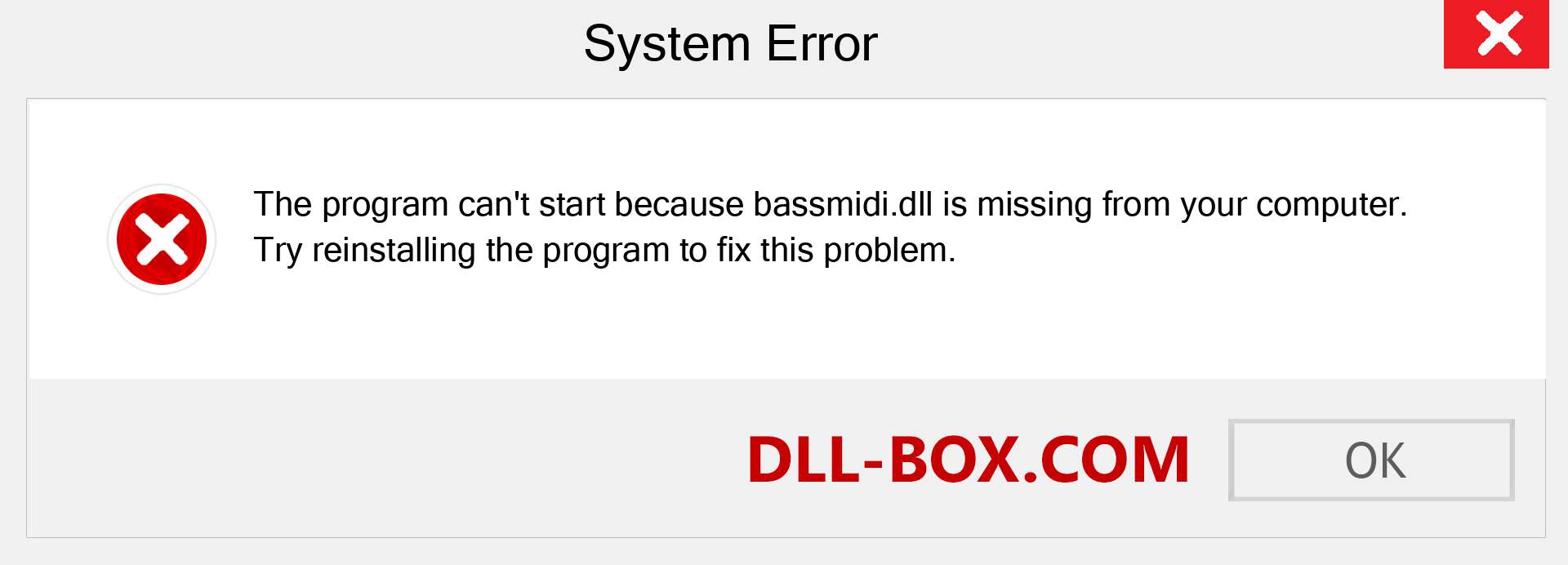  bassmidi.dll file is missing?. Download for Windows 7, 8, 10 - Fix  bassmidi dll Missing Error on Windows, photos, images